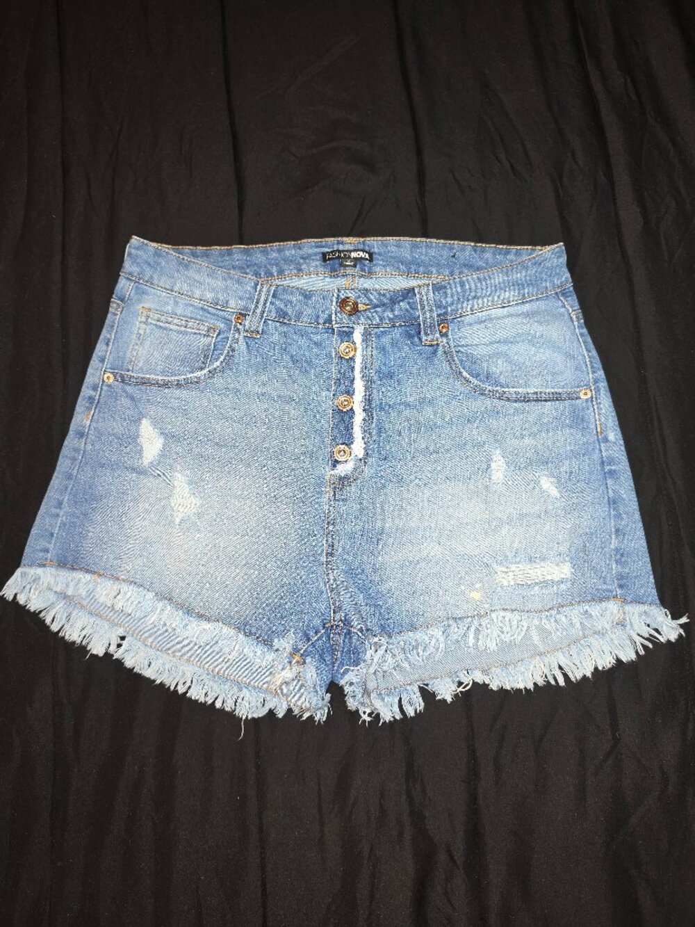 Denim Shorts - Medium Blue Wash